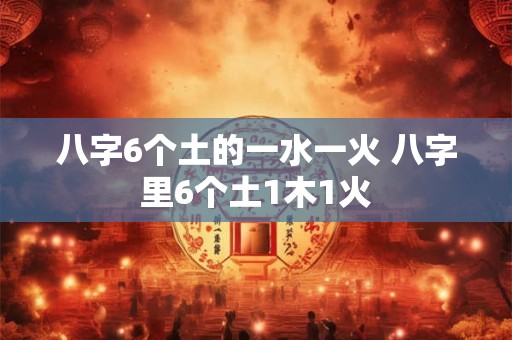 八字6个土的一水一火 八字里6个土1木1火