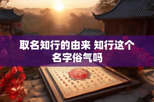 取名知行的由来 知行这个名字俗气吗