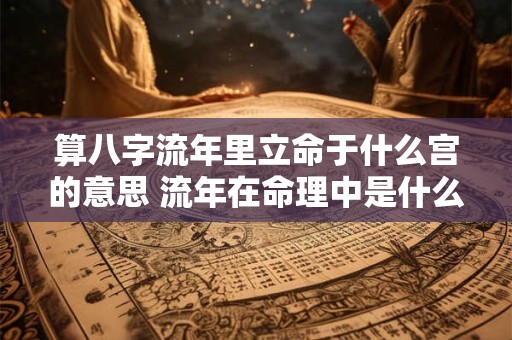 算八字流年里立命于什么宫的意思 流年在命理中是什么意思