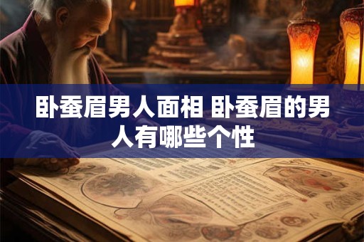 卧蚕眉男人面相 卧蚕眉的男人有哪些个性