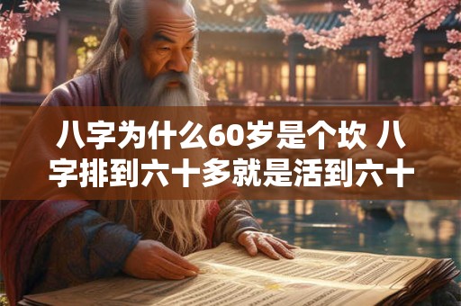 八字为什么60岁是个坎 八字排到六十多就是活到六十多吗
