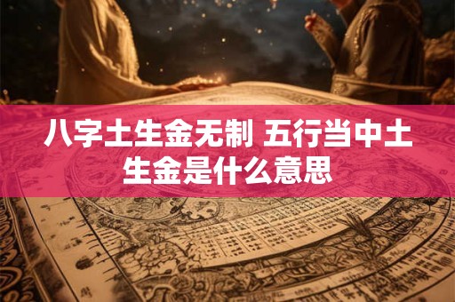 八字土生金无制 五行当中土生金是什么意思