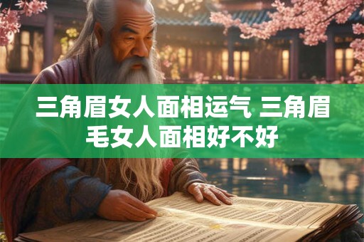 三角眉女人面相运气 三角眉毛女人面相好不好