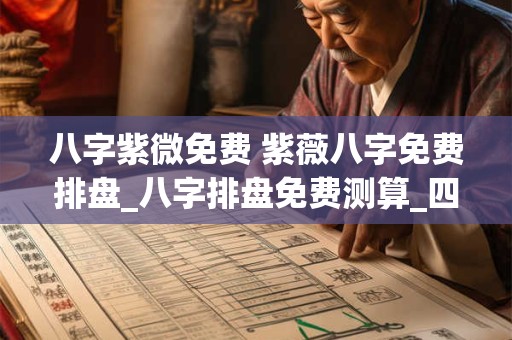 八字紫微免费 紫薇八字免费排盘_八字排盘免费测算_四柱生辰八字测算