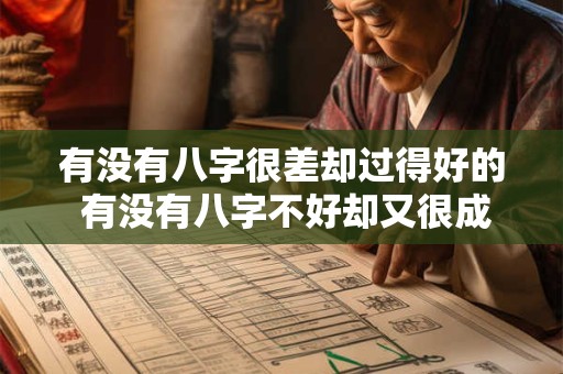 有没有八字很差却过得好的 有没有八字不好却又很成功的人