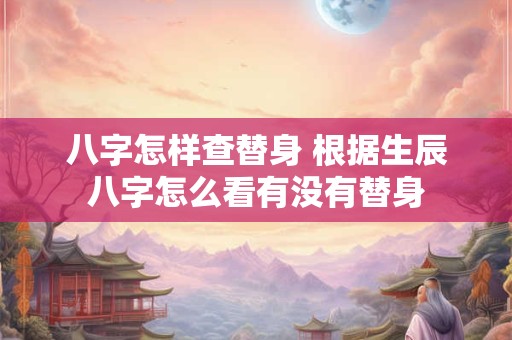 八字怎样查替身 根据生辰八字怎么看有没有替身