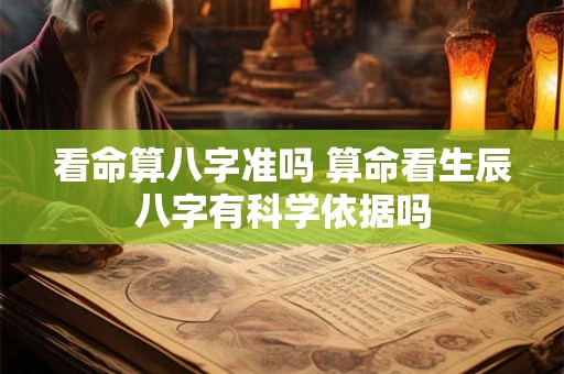 看命算八字准吗 算命看生辰八字有科学依据吗