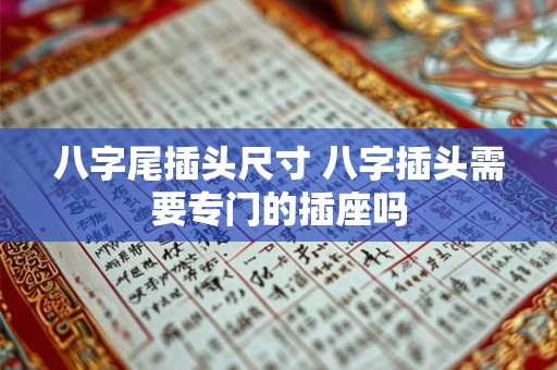 八字尾插头尺寸 八字插头需要专门的插座吗