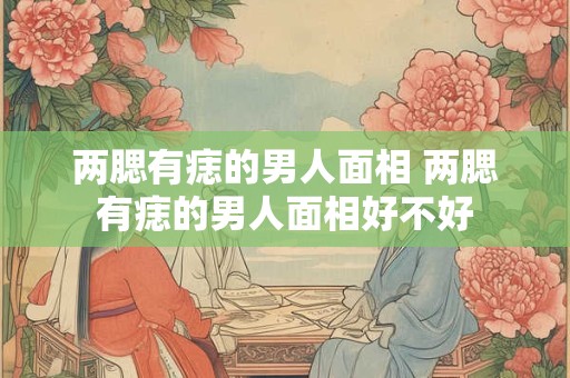 两腮有痣的男人面相 两腮有痣的男人面相好不好