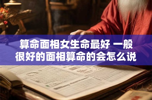 算命面相女生命最好 一般很好的面相算命的会怎么说
