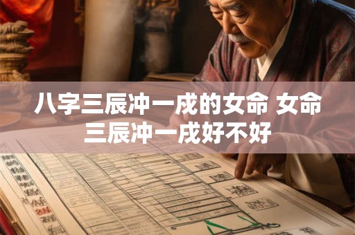 八字三辰冲一戍的女命 女命三辰冲一戌好不好
