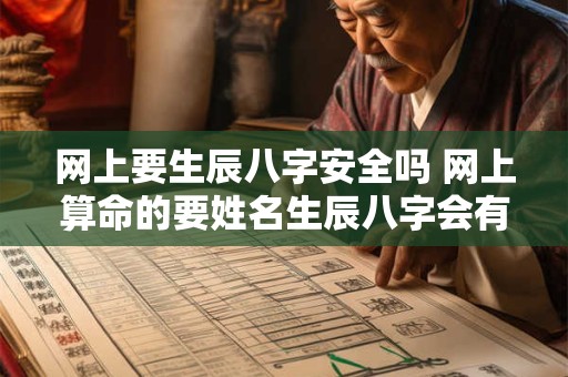 网上要生辰八字安全吗 网上算命的要姓名生辰八字会有事吗