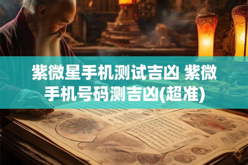 紫微星手机测试吉凶 紫微手机号码测吉凶(超准)