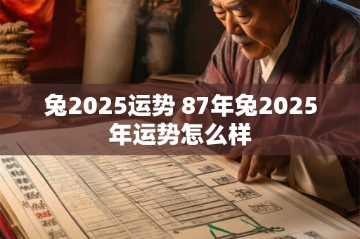 兔2025运势 87年兔2025年运势怎么样