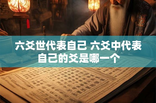 六爻世代表自己 六爻中代表自己的爻是哪一个