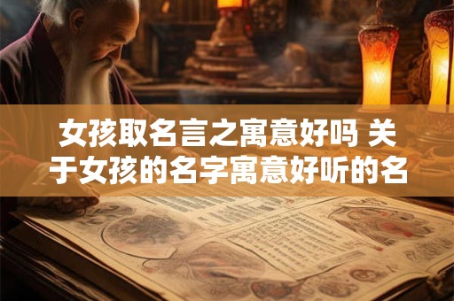 女孩取名言之寓意好吗 关于女孩的名字寓意好听的名字