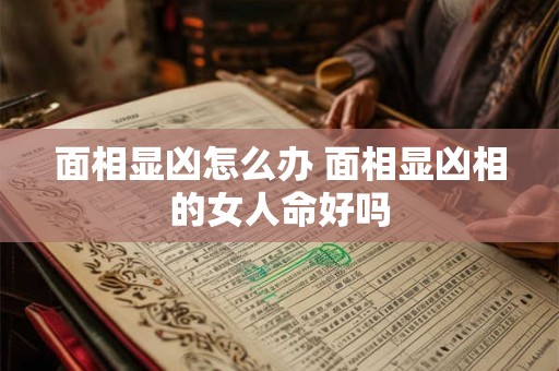 面相显凶怎么办 面相显凶相的女人命好吗