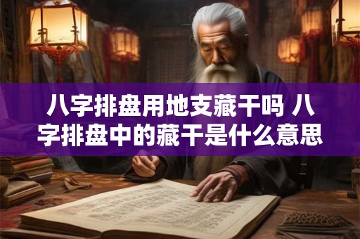 八字排盘用地支藏干吗 八字排盘中的藏干是什么意思