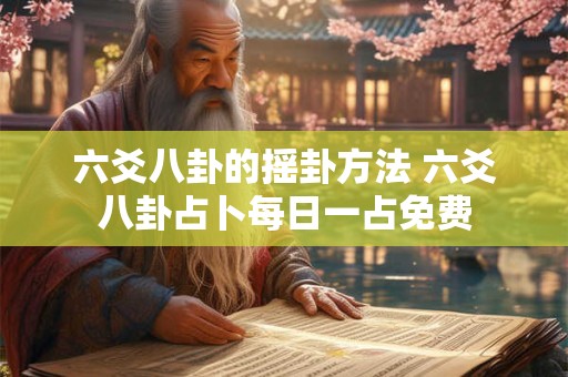 六爻八卦的摇卦方法 六爻八卦占卜每日一占免费