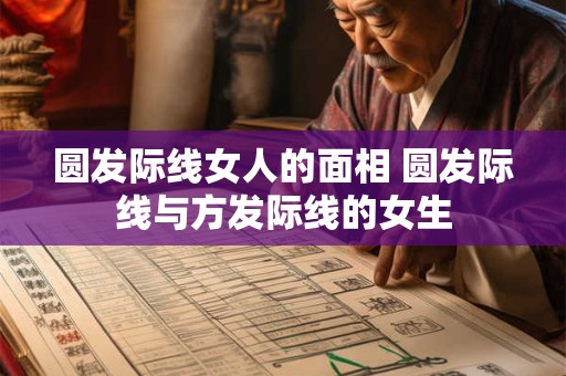 圆发际线女人的面相 圆发际线与方发际线的女生