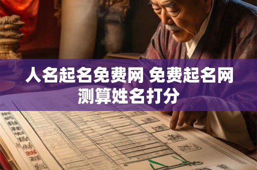 人名起名免费网 免费起名网测算姓名打分