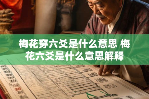 梅花穿六爻是什么意思 梅花六爻是什么意思解释