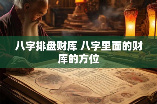 八字排盘财库 八字里面的财库的方位
