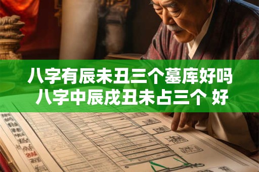 八字有辰未丑三个墓库好吗 八字中辰戌丑未占三个 好吗
