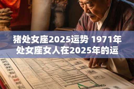 猪处女座2025运势 1971年处女座女人在2025年的运势