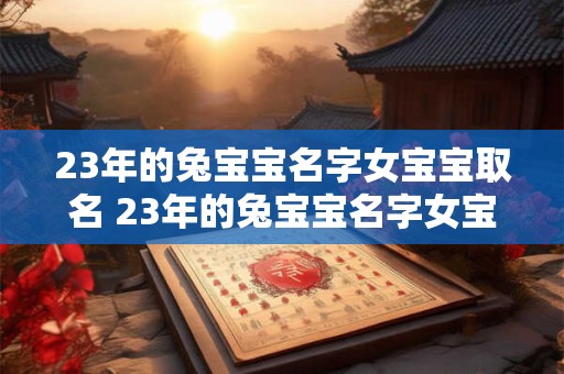 23年的兔宝宝名字女宝宝取名 23年的兔宝宝名字女宝宝取名怎么取 23年的兔宝宝名字女宝宝取名 23年的兔宝宝名字女宝宝取名怎么取