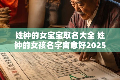 姓钟的女宝宝取名大全 姓钟的女孩名字寓意好2025
