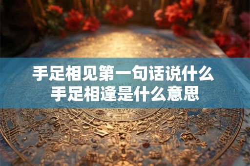 手足相见第一句话说什么 手足相逢是什么意思