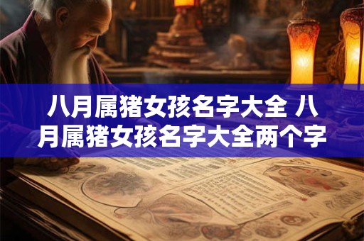 八月属猪女孩名字大全 八月属猪女孩名字大全两个字