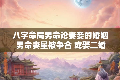 八字命局男命论妻妾的婚姻 男命妻星被争合 或娶二婚三角忙