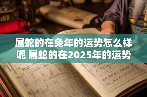 属蛇的在兔年的运势怎么样呢 属蛇的在2025年的运势好不好呢