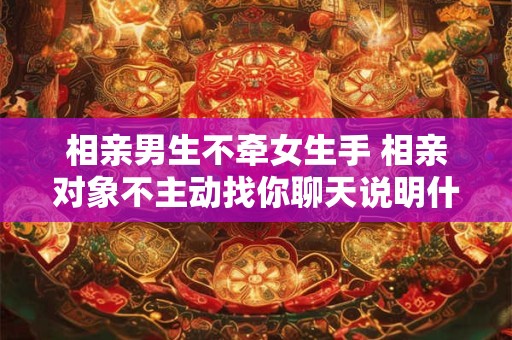 相亲男生不牵女生手 相亲对象不主动找你聊天说明什么