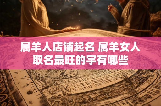 属羊人店铺起名 属羊女人取名最旺的字有哪些