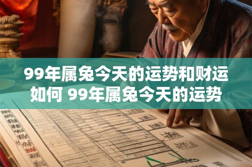 99年属兔今天的运势和财运如何 99年属兔今天的运势和财运如何呢