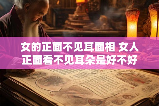 女的正面不见耳面相 女人正面看不见耳朵是好不好