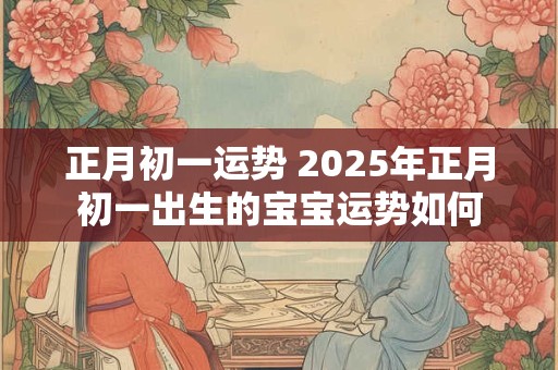 正月初一运势 2025年正月初一出生的宝宝运势如何