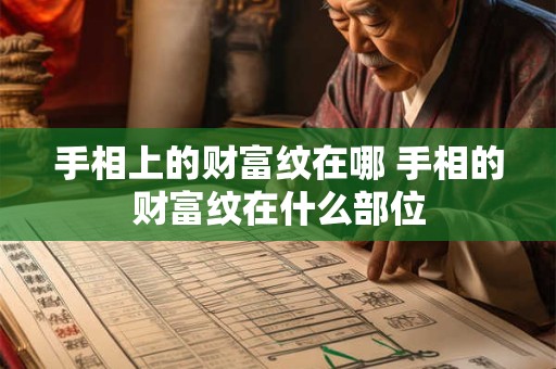 手相上的财富纹在哪 手相的财富纹在什么部位