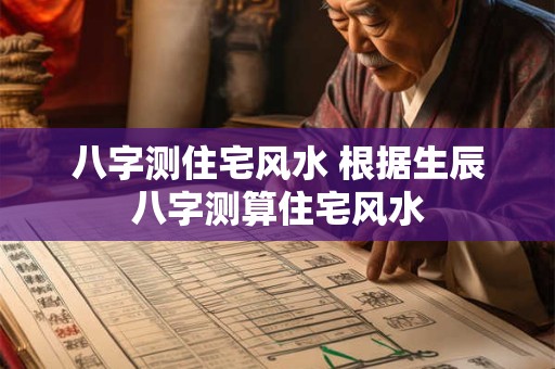 八字测住宅风水 根据生辰八字测算住宅风水