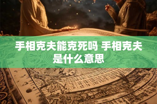 手相克夫能克死吗 手相克夫是什么意思