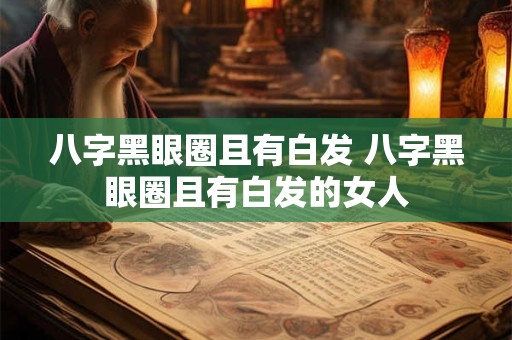 八字黑眼圈且有白发 八字黑眼圈且有白发的女人