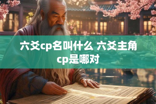 六爻cp名叫什么 六爻主角cp是哪对