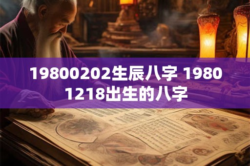 19800202生辰八字 19801218出生的八字