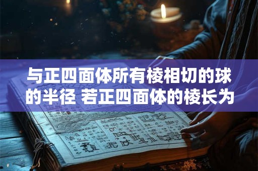 与正四面体所有棱相切的球的半径 若正四面体的棱长为a则其外接球的半径为