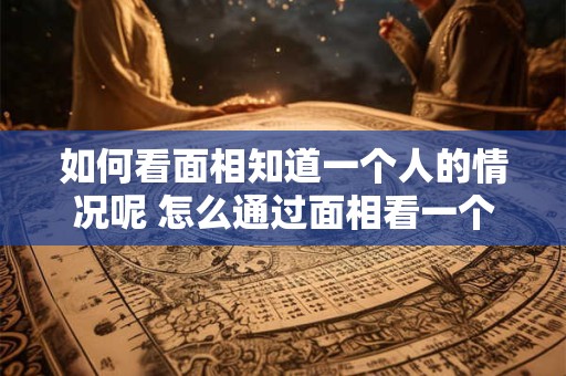 如何看面相知道一个人的情况呢 怎么通过面相看一个人有没有福气