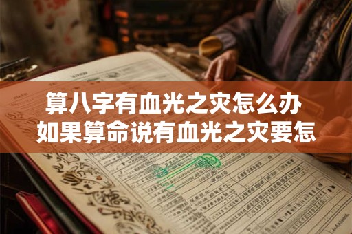 算八字有血光之灾怎么办 如果算命说有血光之灾要怎么破解