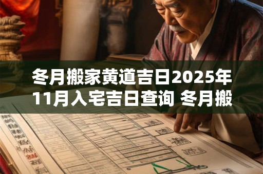 冬月搬家黄道吉日2025年11月入宅吉日查询 冬月搬家黄道吉日2025年11月入宅吉日查询一览表
